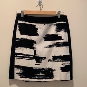 Ann Taylor Business Mini Skirt Print
